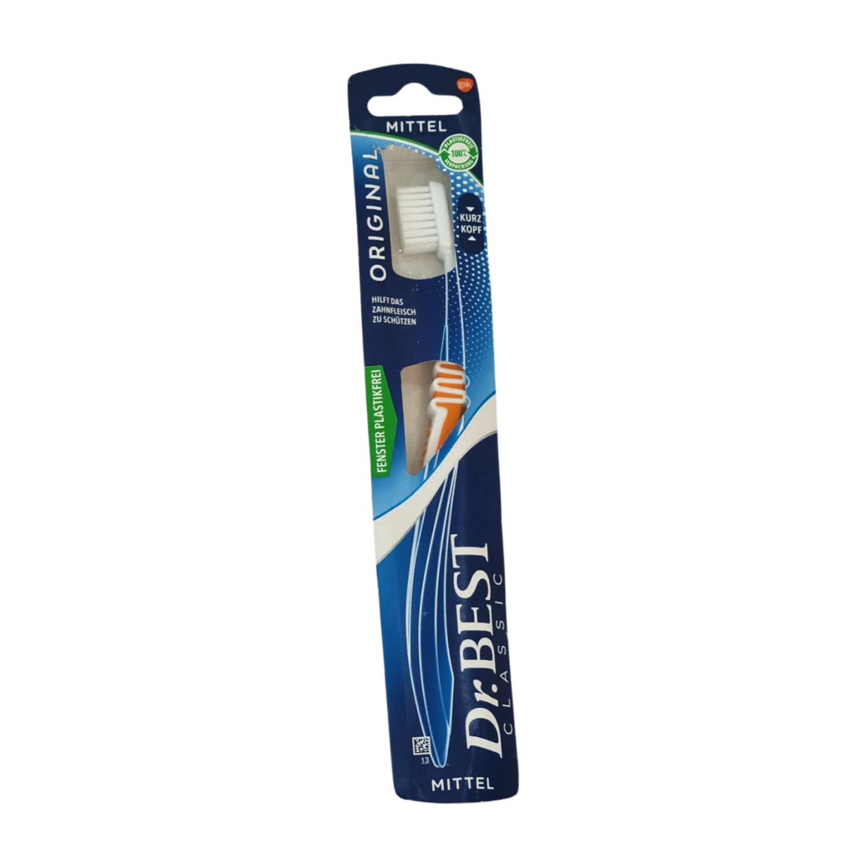 Dr.Best Best Brosse à dents haute profondeur moyenne pour un nettoyage en profondeur entre les dents avec profil de brosse incurvé 1 pièce (1 pièce)
